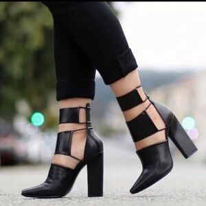 Alexander Wang Black Heeled Boots 7.5